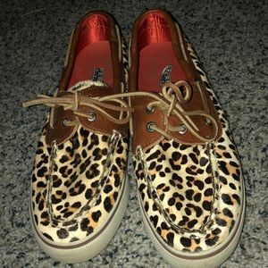 Cheetah Sperry Shoe Size 8 1/2 gently worn